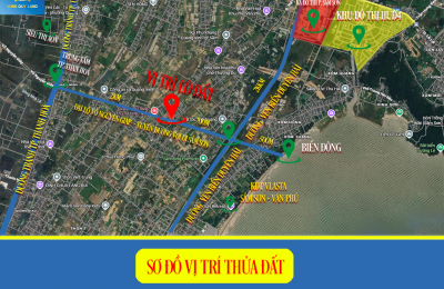  BÁN LÔ ĐẤT VỊ TRÍ ĐẸP – TRỤC ĐẠI LỘ VÕ NGUYÊN GIÁP – GẦN BIỂN SẦM SƠN 